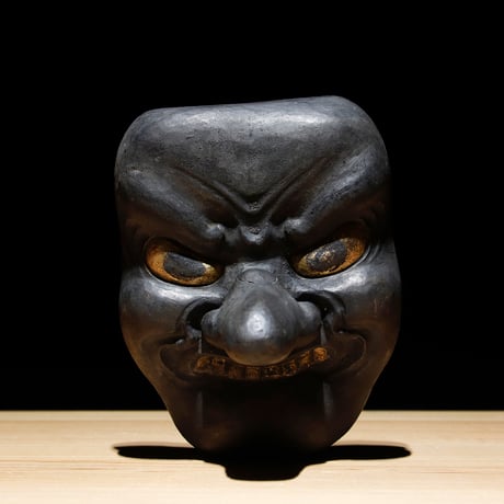 天狗 黑木彫面 江戸期