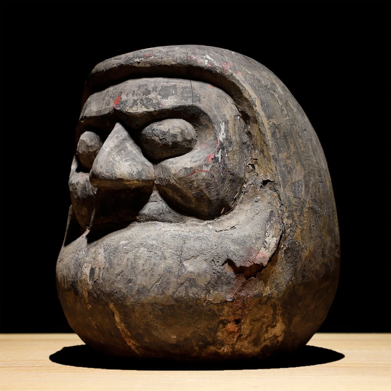 木彫　達磨の型 達磨木型 | 古物屋 壱両