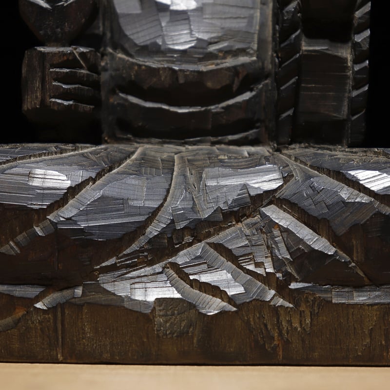 不動明王像 木彫 江戸期 | 古物屋 壱両