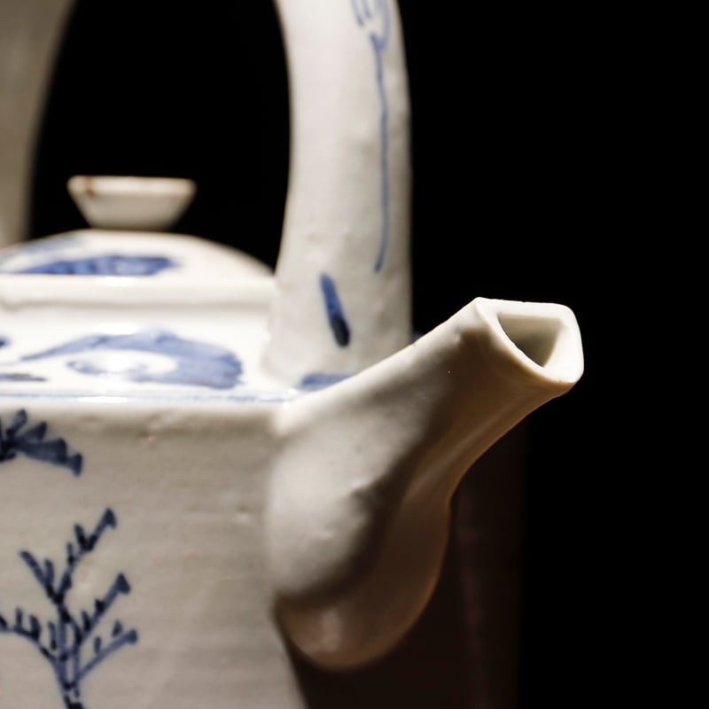 江戸期 染付 水差し | 古物屋 壱両