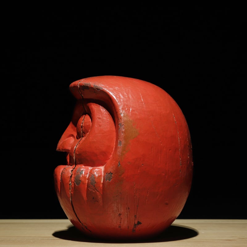 備前焼　赤達磨 備前焼赤達磨