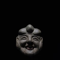 面 大黒天 木彫
