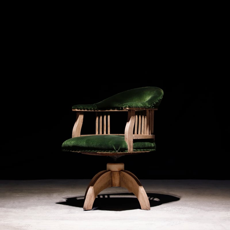 ドクターチェア 緑 | 古物屋 壱両