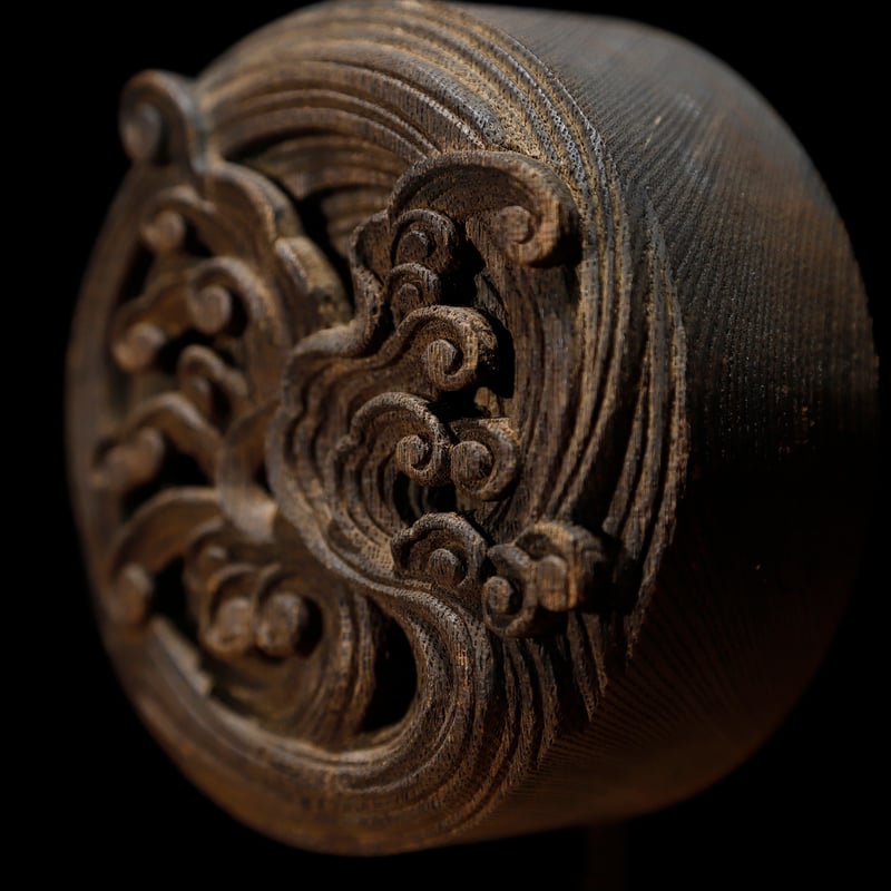 木彫　対　アンティーク　寺社装飾 木彫恵比寿大黒 / Wooden Statues of Ebisu & Daikoku - OKURA