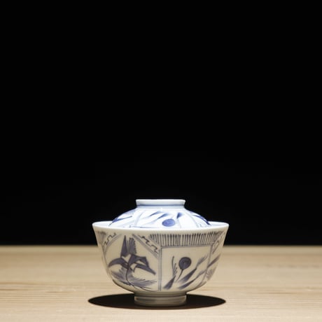 江戸幕末染付茶碗