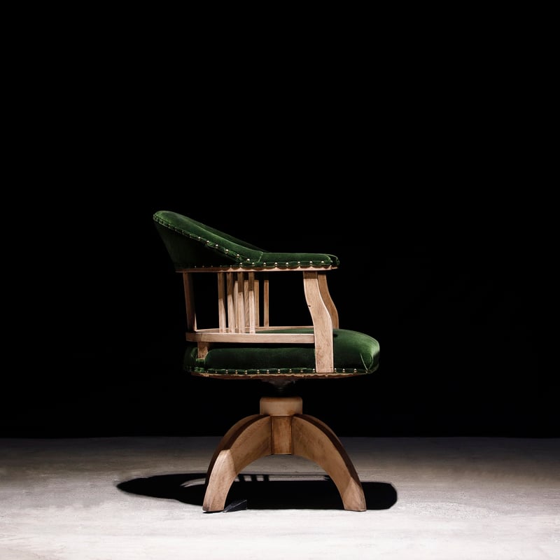 ドクターチェア 緑 | 古物屋 壱両