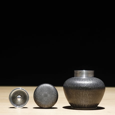 茶筒 錫半 南錫
