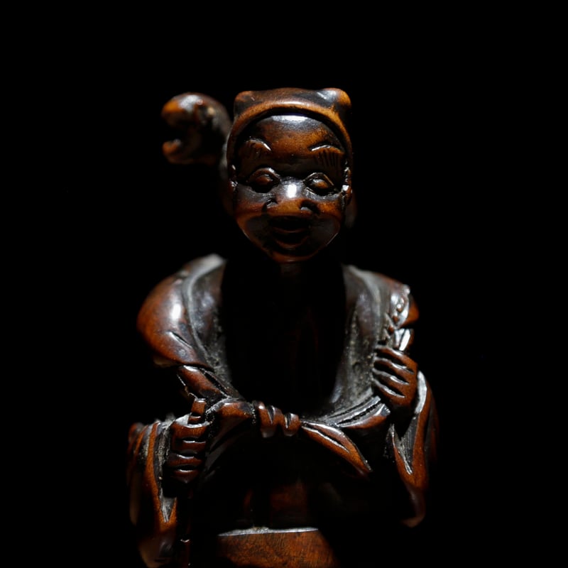 猿　根付　置物　石彫刻　江戸時代〜大正時代 猿 根付 置物 石彫刻 天然石 江戸時代〜大正時代 - メルカリ