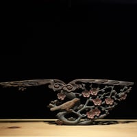 彫刻欄間 梅花図