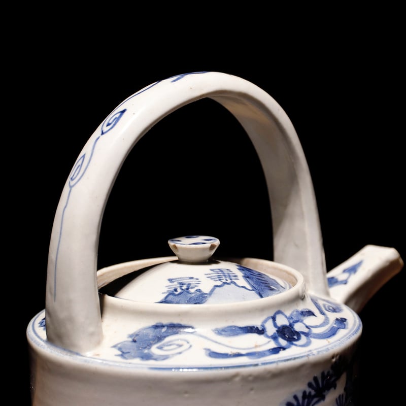 染付   水差し   急須 江戸期 染付 水差し | 古物屋 壱両