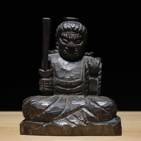不動明王像 木彫 江戸期
