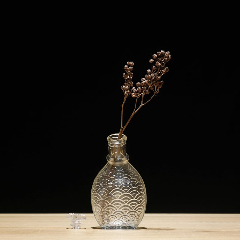 時代 兼著 底款 古銅 花瓶 青海波文様 双耳 高さ30㎝ 重量 約1140ｇ 時代 兼著 底款 古銅 花瓶 青海波文様 双耳 高さ30㎝