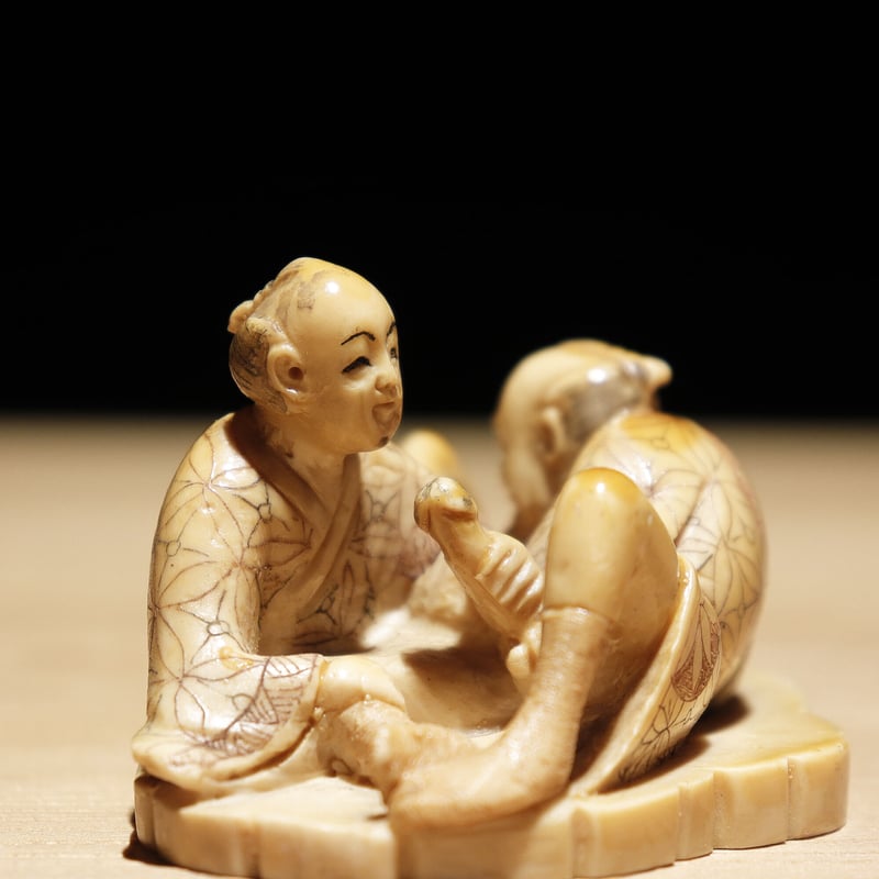 春画根付 珍品 人形 2体セット 春画根付 珍品 人形 2体セット