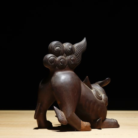 木彫 獅子 明治初期