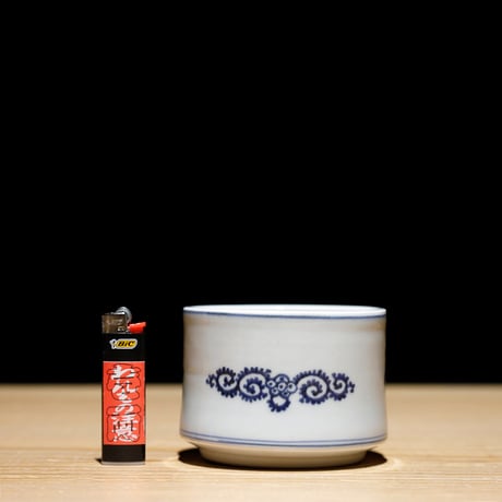 煙草盆 染付 江戸後期