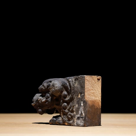 木鼻 狛犬彫