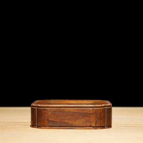 明治時代　木製　朱漆塗　四脚　香炉台　花台　盆栽台　台子　茶棚　茶道具　オブジェ GMHS473○karimoku / カリモク 透かし彫り 木製 天然木 花台