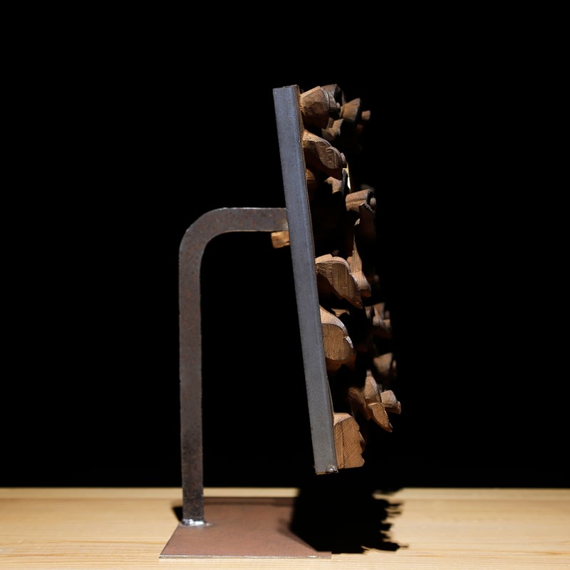 木彫　欄間　明治時代 雲文彫り欄間 明治期 | 古物屋 壱両