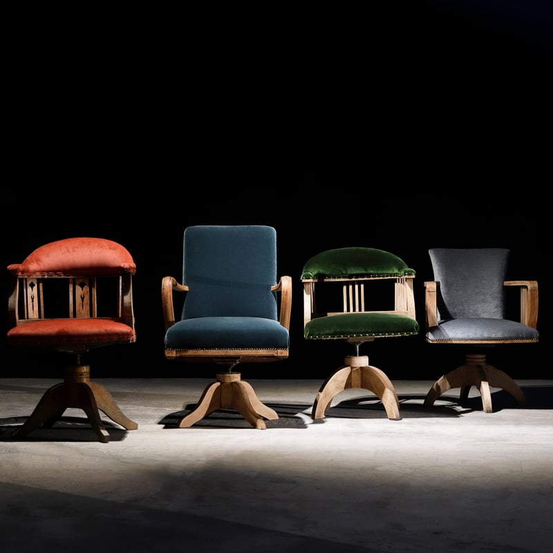 ドクターチェア 緑 | 古物屋 壱両