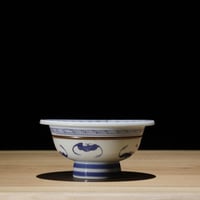 江戸期染付 蝙蝠柄 鉢