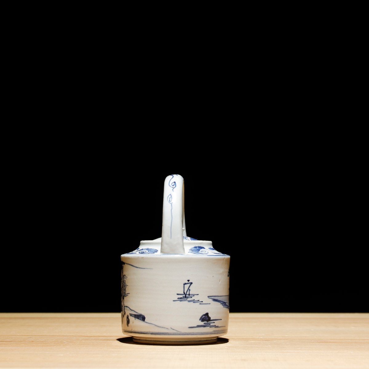 江戸期 染付 水差し | 古物屋 壱両