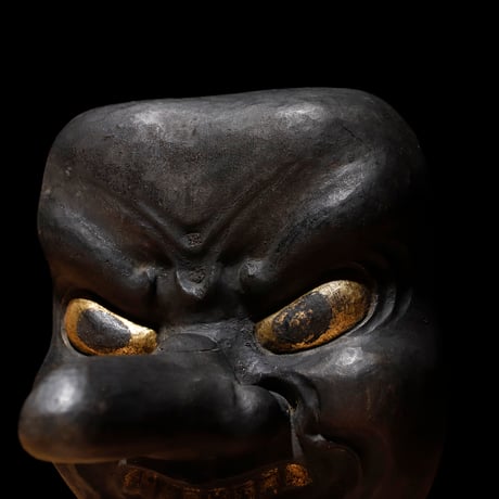 天狗 黑木彫面 江戸期