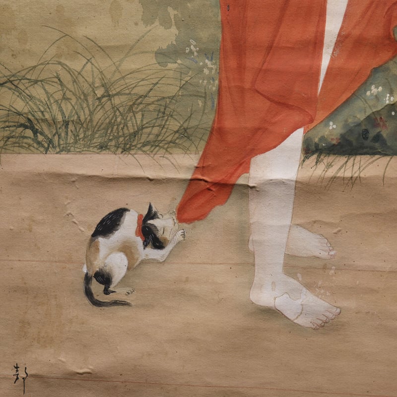 猫の掛け軸 - オブジェ・立体物 猫の掛け軸 - オブジェ・立体物