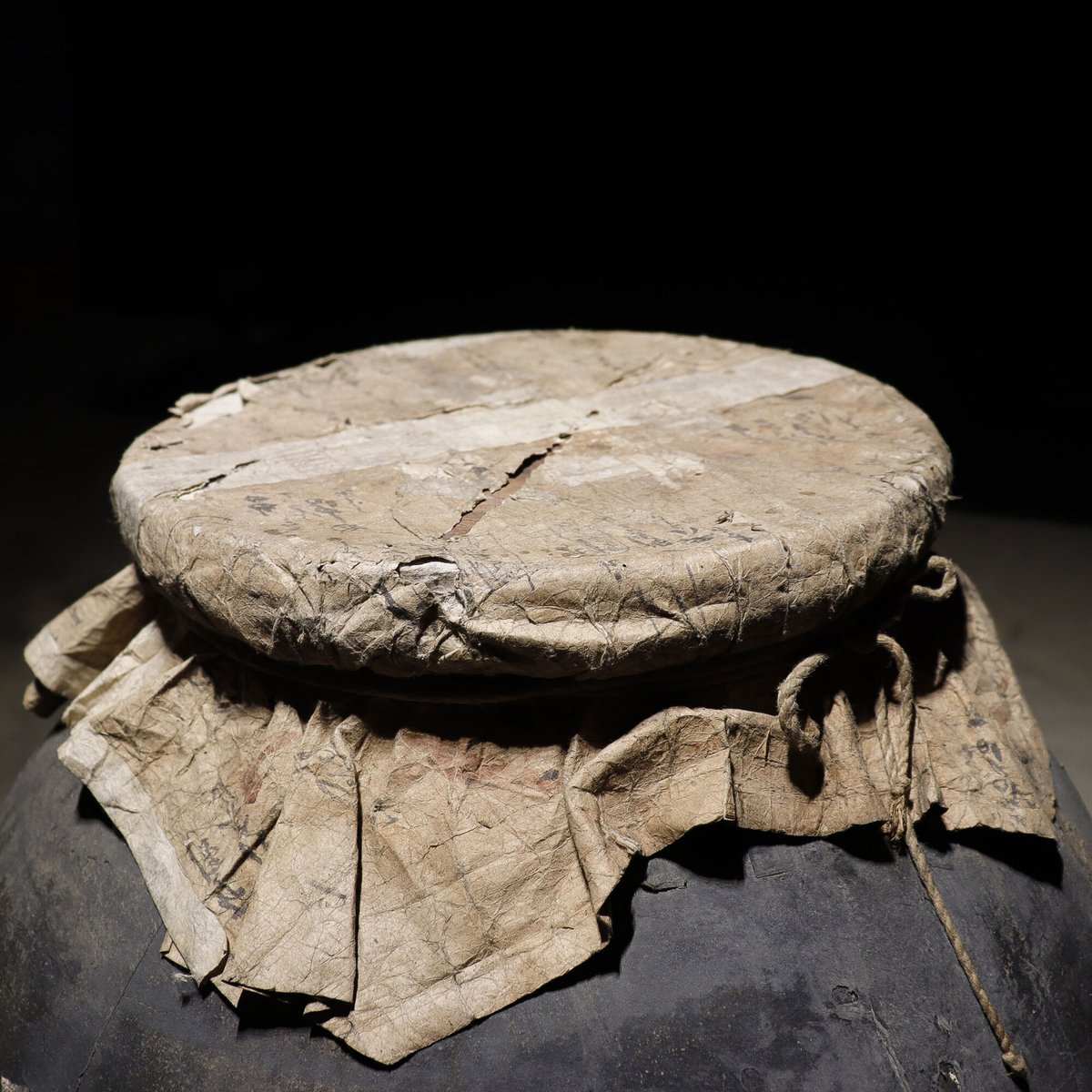 和紙大壺 蓋付 | 古物屋 壱両