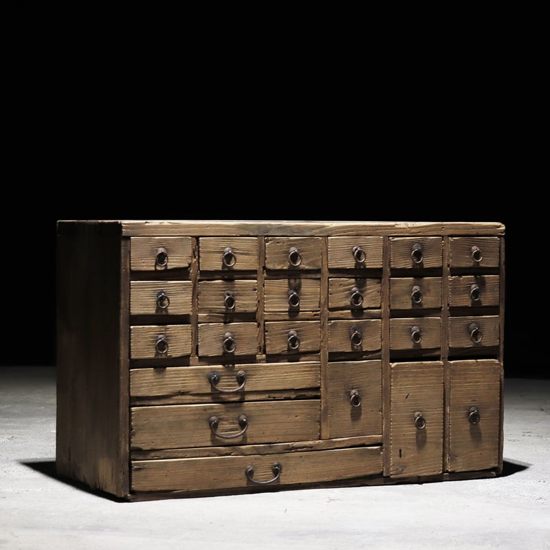 【古道具】薬箪笥 薬箪笥 引き出し52杯 小間物箪笥 薬タンス 和箪笥 百目箪笥