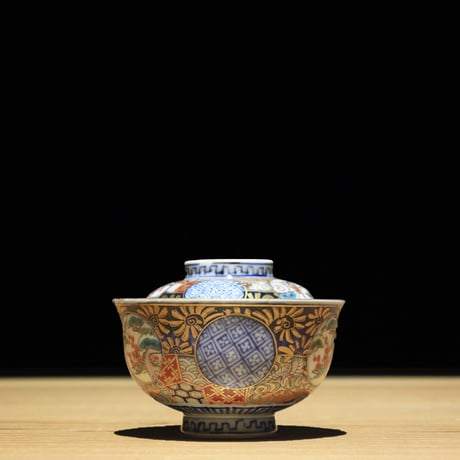 古伊万里 染付色絵皿 12種10組