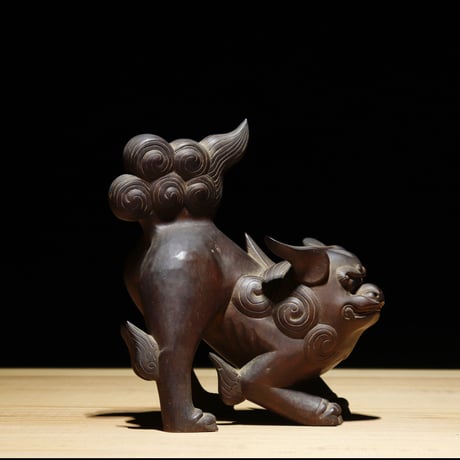 木彫 獅子 明治初期