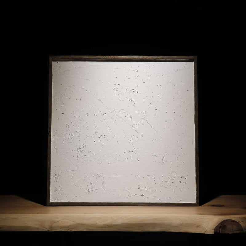 漆喰 古木額 | 古物屋 壱両