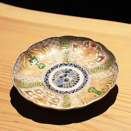 古伊万里 染付色絵皿 11種10組