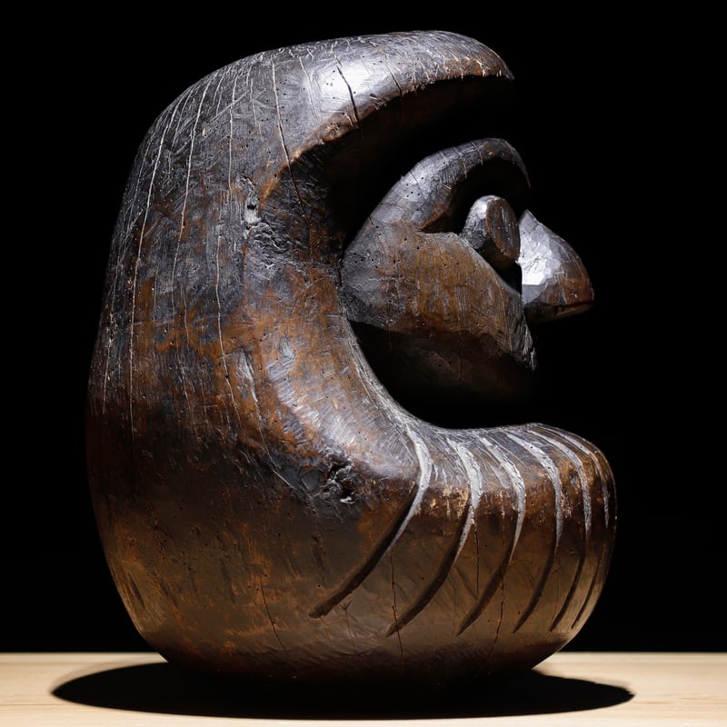 黑木型達磨 大 江戸期 | 古物屋 壱両