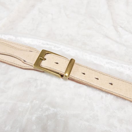 JET DEER LEATHER【SLIM】［WHITE］