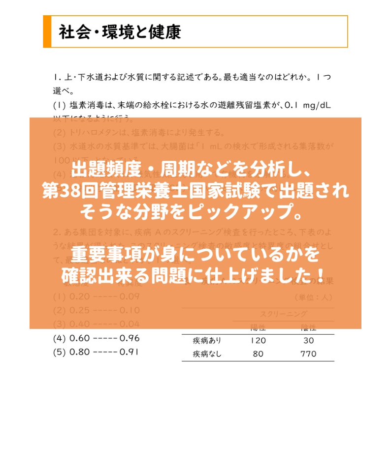 第38回管理栄養士国家試験 予想問題集 | 管栄通販｜管理栄養士国家試験