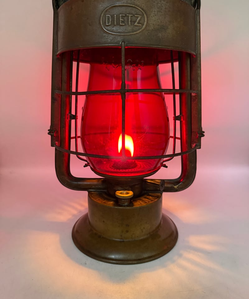 Dietz デイツランタン 赤グローブ アンティーク ヴィンテージランタン 001 DIETZ KING “DEPT” Red Globe | ヴィンテージランタン販売