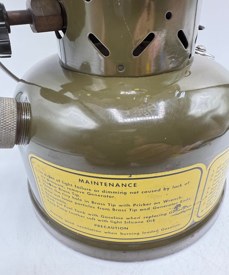 COLEMAN 252A ミリタリーGIランタン 1956 イエローガラス