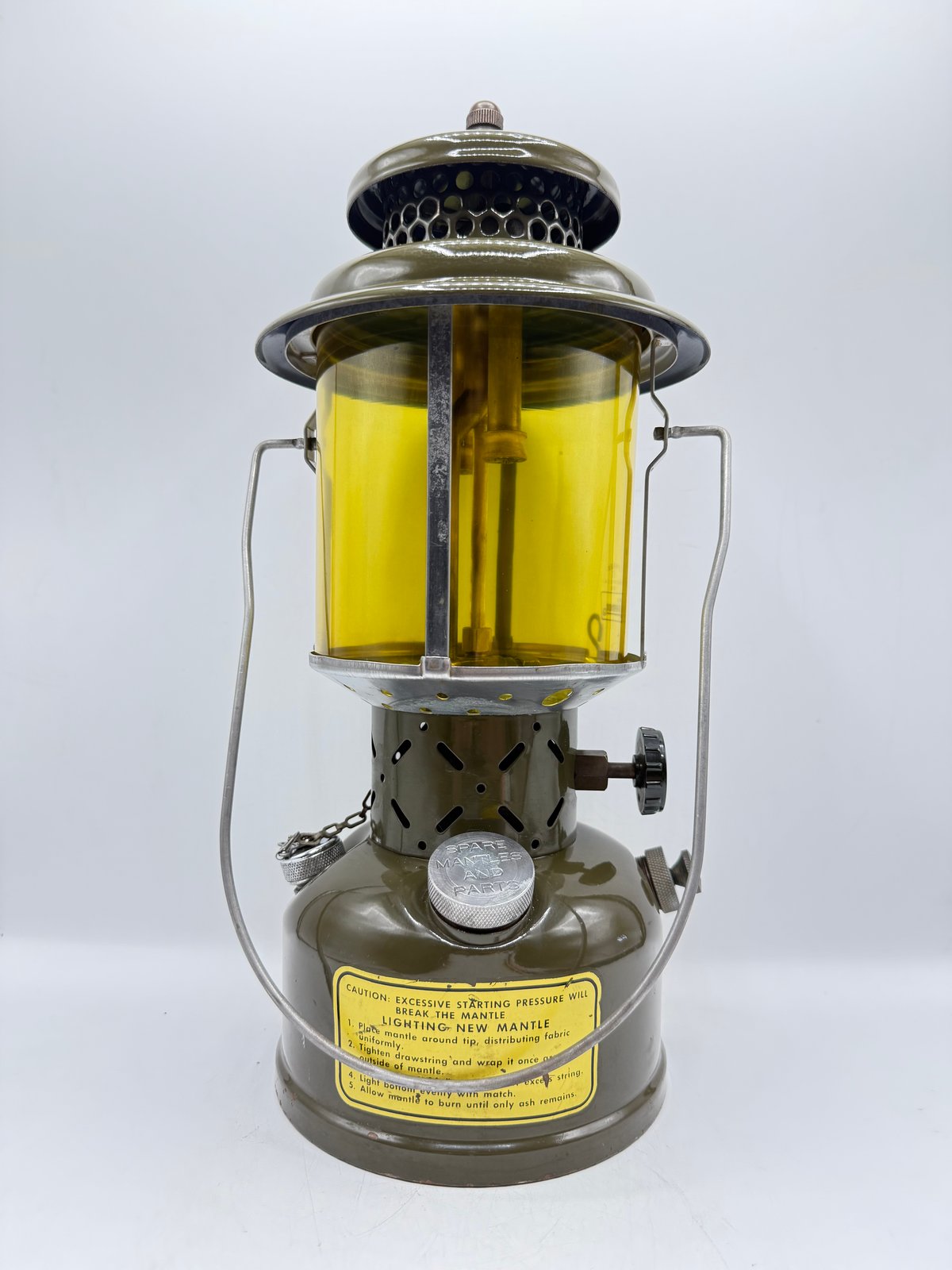 コールマン252A / ミリタリー・ランタン　1956年製　＊7219761 COLEMAN 252A ミリタリーGIランタン 1956 イエローガラス