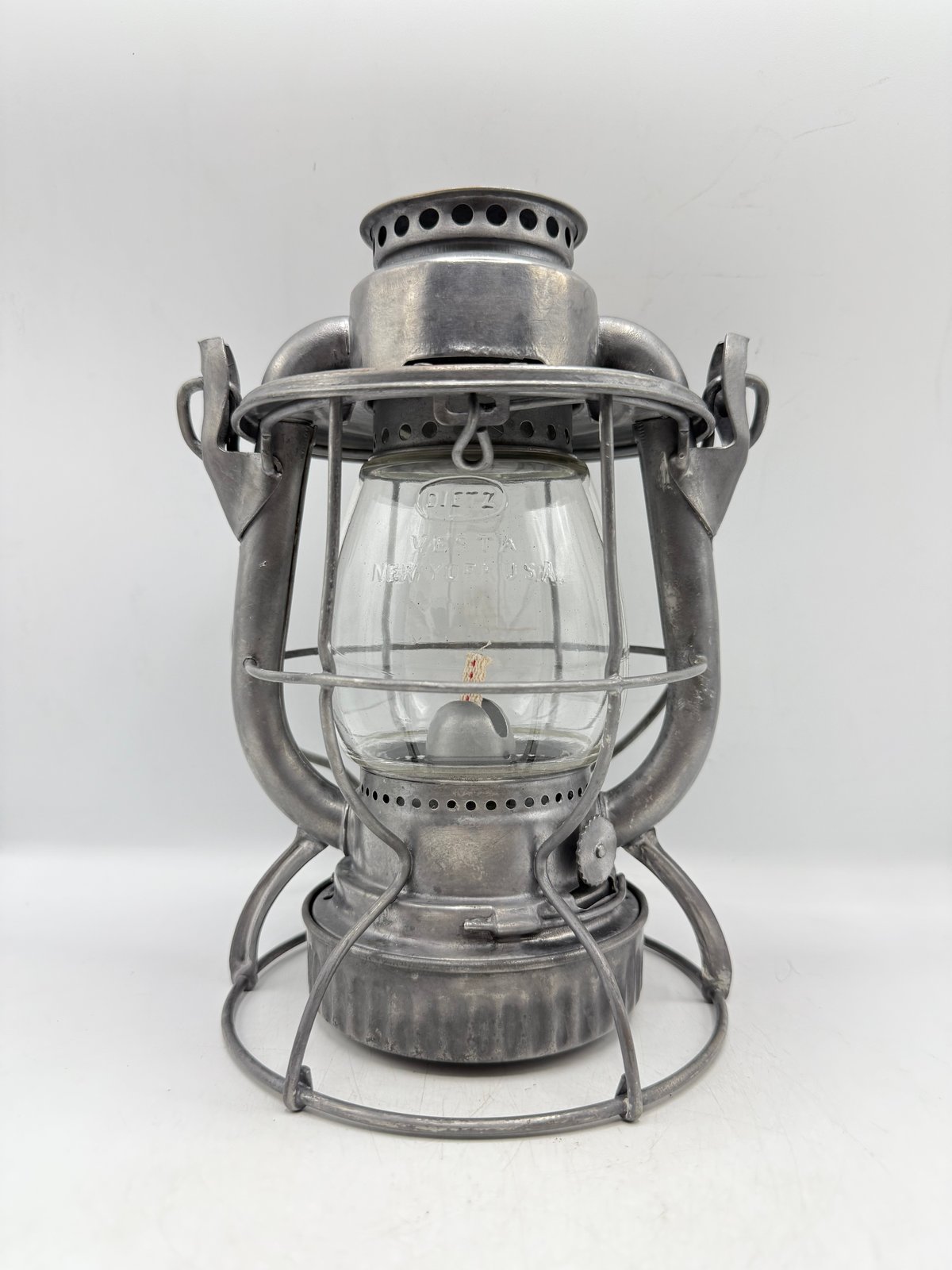 少し訳あり Dietz VESTA ★純正グローブ★ デイツベスタ ランタン 012 レイルロードランタン 1945年4月製造 DIETZ VESTA クリアグローブ N