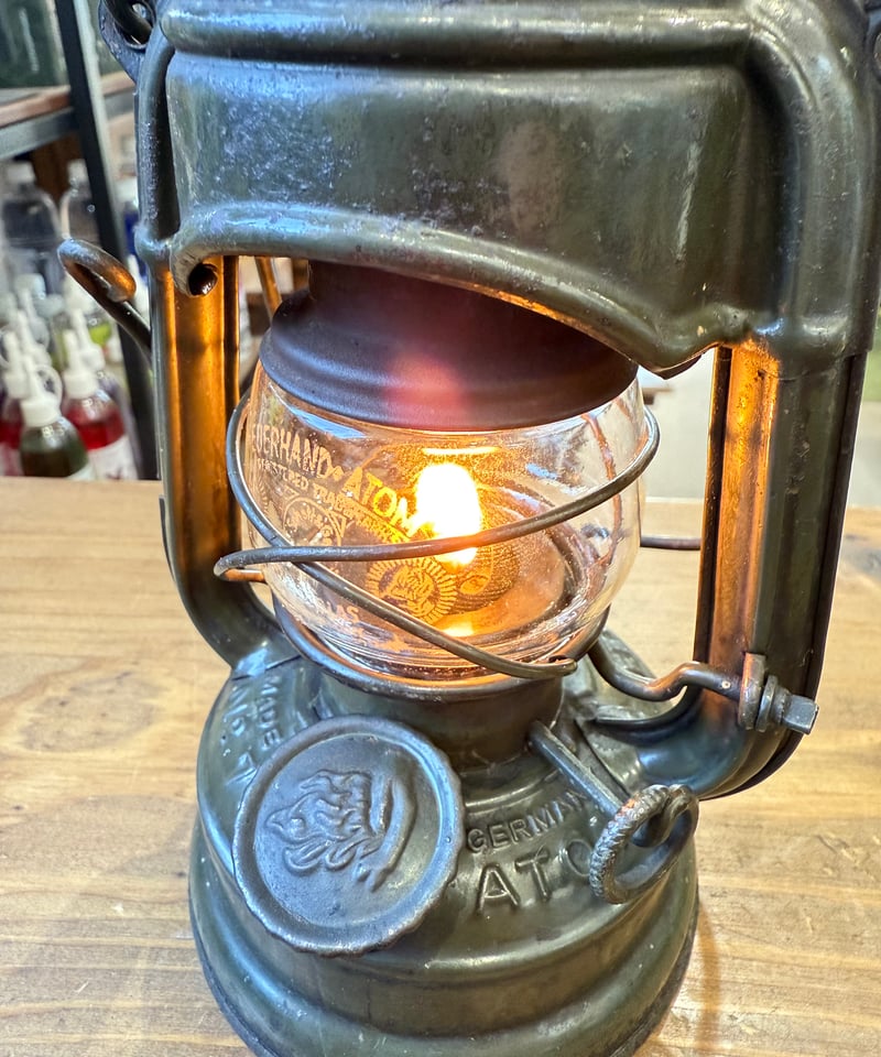 010 FEUERHAND 75 ATOM オリーブ クリア | ヴィンテージランタン販売の