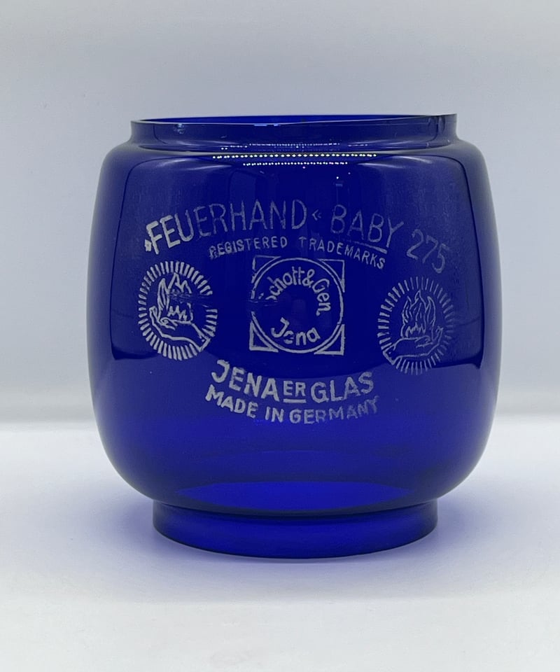 FEUERHAND 1960-70's Jena グラス 2個 セット ⑬ ヴィンテージガラス』FEUERHAND 275/276 初期JENAER GLAS ブルー