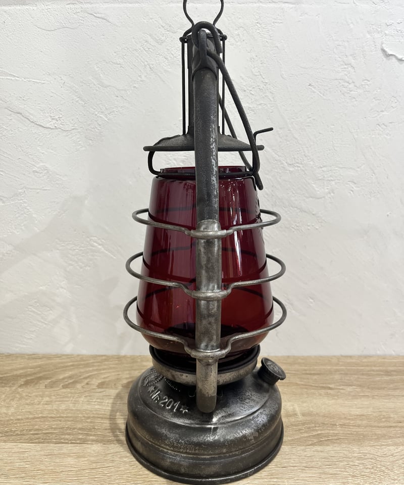 Feuerhand Nr. 201 フュアハンド　ビンテージ　ランタン レアアイテム！FEUERHAND Nr.201 洋梨型レッドガラス
