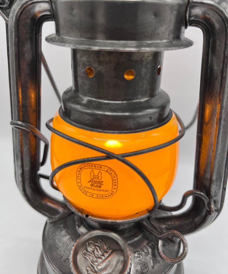 【未使用】 FEUERHAND 175 イエロー ヴィンテージ ランタン 009 FEUERHAND No.175 イエローグローブ | ヴィンテージランタン