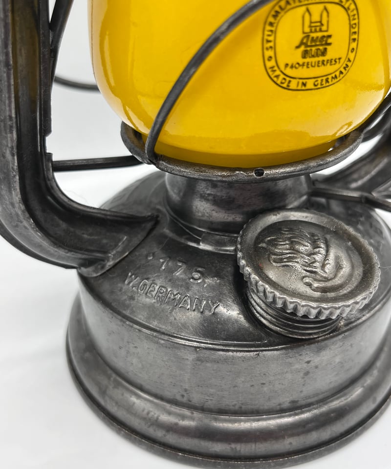 【未使用】 FEUERHAND 175 イエロー ヴィンテージ ランタン 009 FEUERHAND No.175 イエローグローブ | ヴィンテージランタン