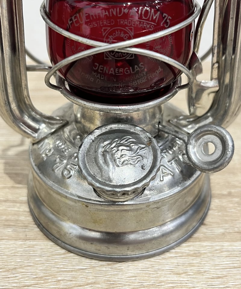 ライト・ランタン WW2 FEUERHAND 75 Atom stk FEUERHAND 75 ATOM STK blue glass side stay | Oldman's lantern