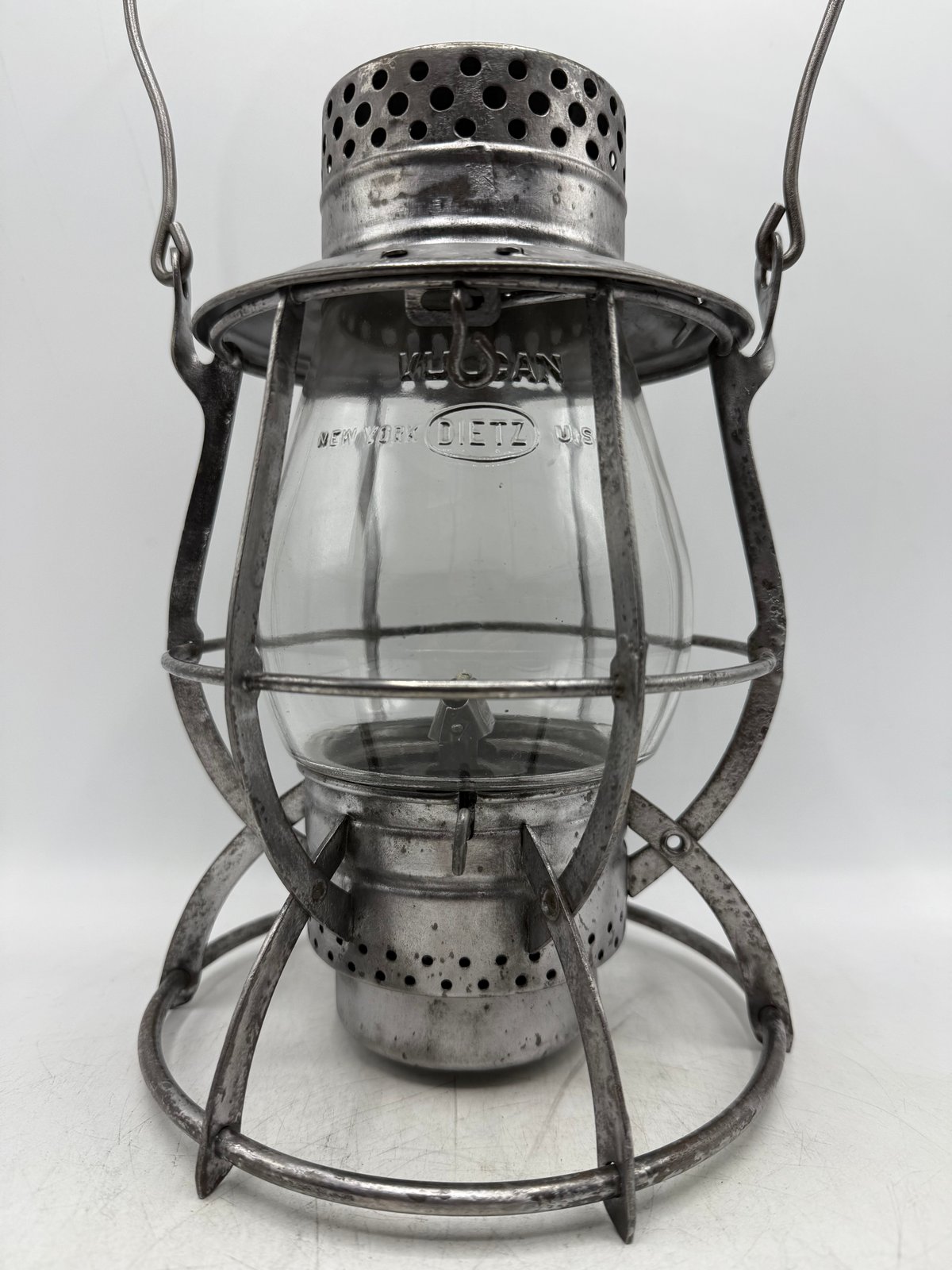 002レイルロードランタン DIETZ No.39 STEEL CLAD クリアグローブ N