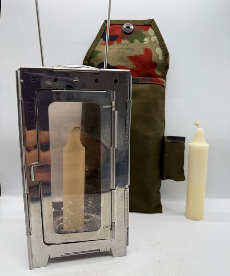 ☆①激レア スイス軍　フォールディングキャンドルランタン ブッシュクラフト　野営 ☆激レア スイス軍 フォールディングキャンドルランタン ブッシュ