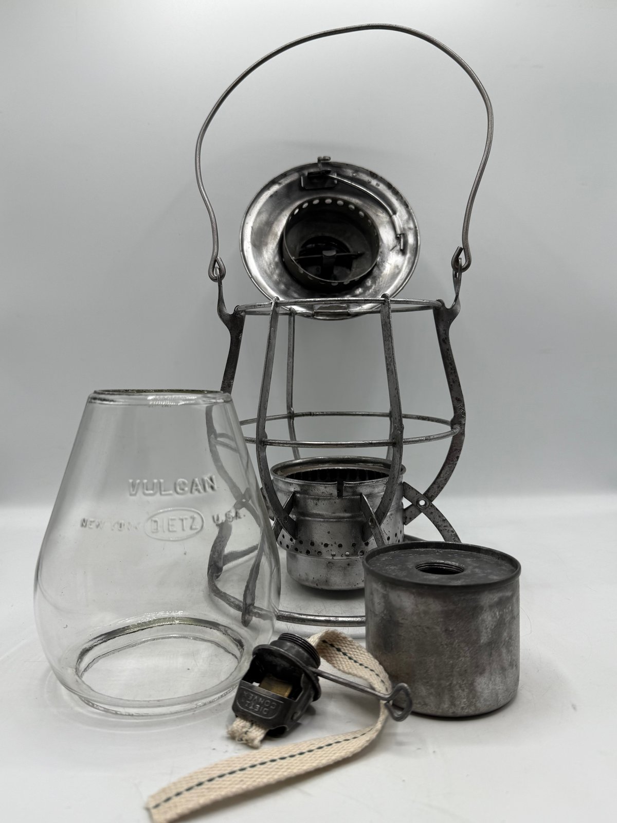 002レイルロードランタン DIETZ No.39 STEEL CLAD クリアグローブ N