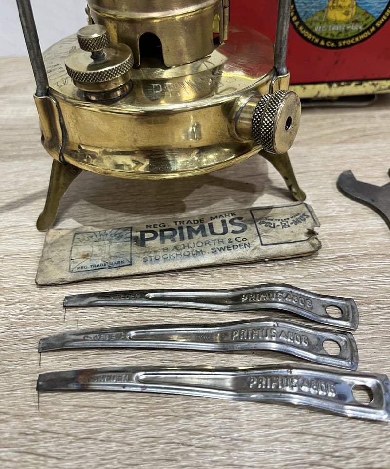 PRIMUS No.96 シングルバーナーストーブ ブラス Made In Sweden PRIMUS No.96 シングルバーナーストーブ ブラス Made In Sweden
